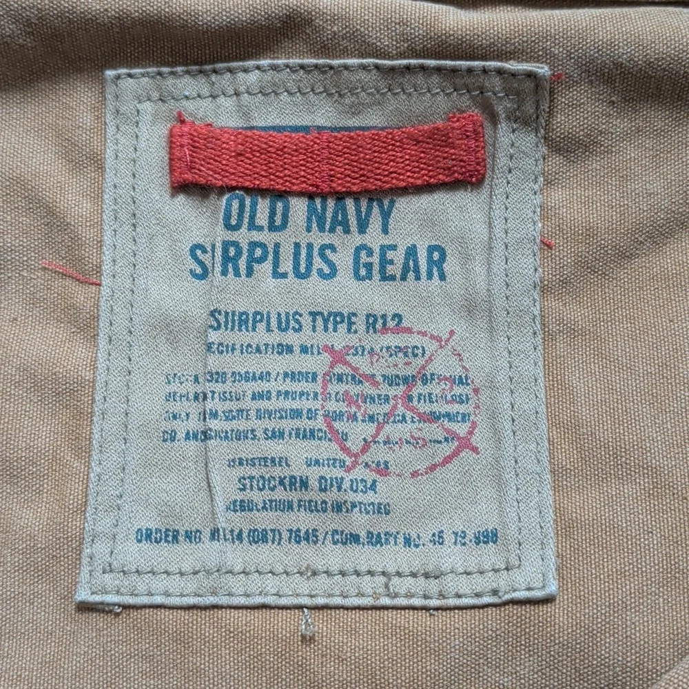 Old Navy Surplus Gear Vintage Brown Canvas Large Messenger Bag